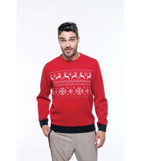 Unisex Reindeer Motif Jumper X-Mas Sweater