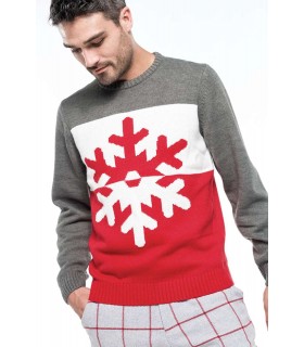Unisex Snowflake Motif Jumper X-Mas Sweater