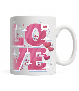 "Love" White Mug