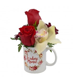 Mother's Day Mug with Flowers