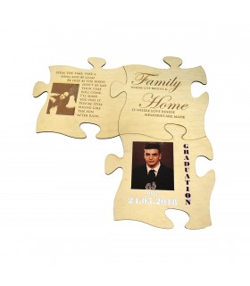 Large Puzzle Wooden Photo Frame