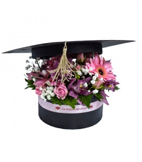 Graduate Cap Floral Arrangement