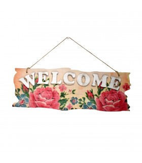 Wooden Wall Decoration - Welcome