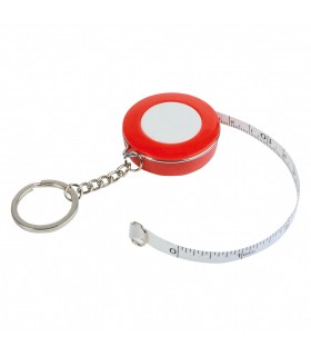Plastic Keychain with Measuring Tape