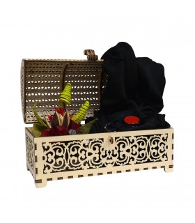 Gift Package in Chest with Heart Lock