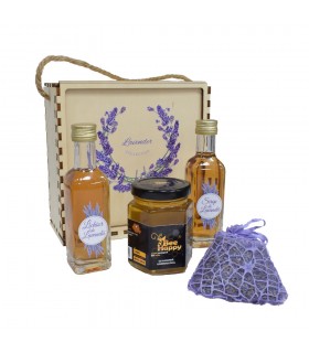Lavender Gift Package in Wooden Box