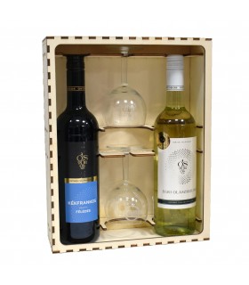 Gift Package with Wine and Glass