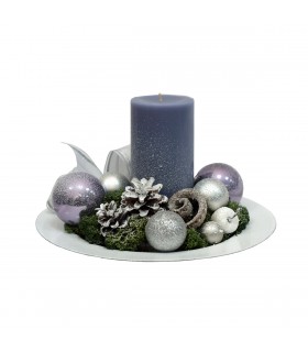 Purple Christmas Arrangement