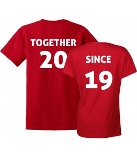 Tricouri Pentru Cupluri "Together/Since"
