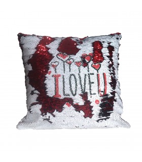 Decorative Pillow with Sequins