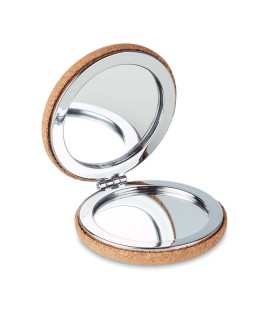 Elegant Mirror with Cork Shell