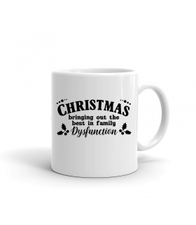 "Family Dysfunction" Funny Christmas Mug