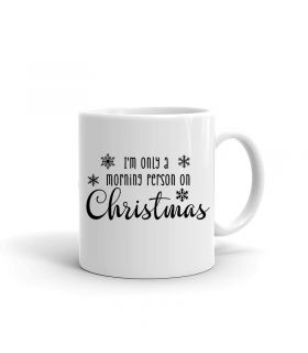 Morning Person Holiday Mug