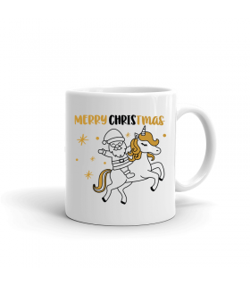 Merry Christmas Unicorn Mug