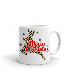 Merry Christmas Reindeer Mug