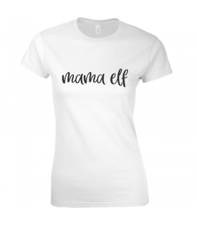 Mama Elf Holiday T-shirt