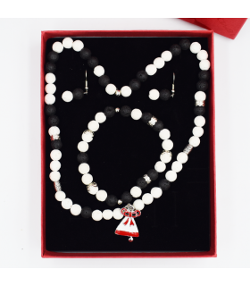 Jewelry Set with Christmas Bell Charm