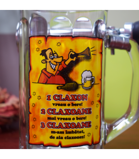 Funny Beer Mug with Horn