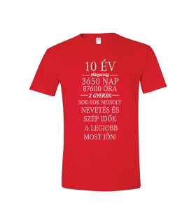 10 Ev Hazassag T-shirt for Men