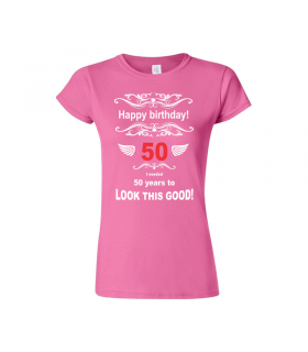 Happy Birthday 50 T-shirt for Women