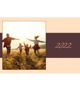 Wall Calendar with Your Photo "Brown" A3