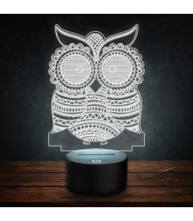 Owl 3D LED Lamp