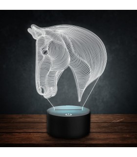 Lampa 3D cu LED Horse