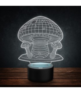Lampa 3D cu LED Mushrooms
