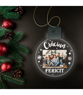 Merry Christmas Ornament with Photo