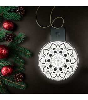 Mandala Christmas Ornament