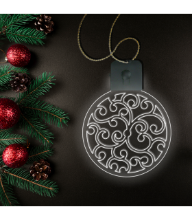 Christmas Ornament with Decorative Pattern