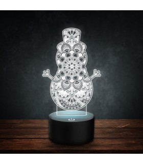 Snowman 3D LED Lamp