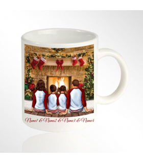 Christmas Mug for Families with 2 Kids