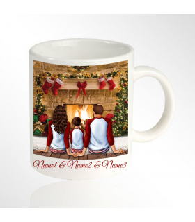 Christmas Mug for Families with 1 Kid