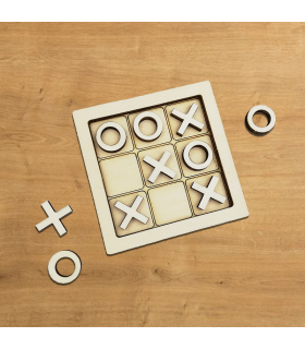 Tic Tac Toe Wooden Game