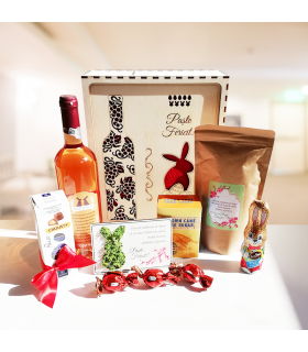Easter Gift Package with Wine and Coffee