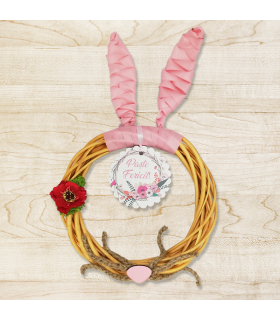 Easter Wreath with Bunny Ears