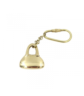 Handbag-shaped metal key ring