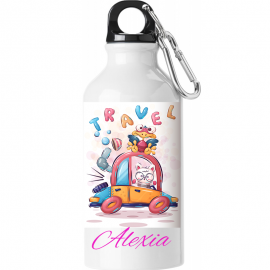 400 ml White Water Bottle with Clasp