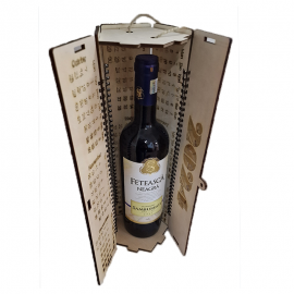 copy of V21L Wooden Wine Box with Glass Holder