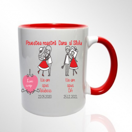 Our Story mug with your names