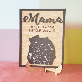Personalized Mother's Day Sign Bear Ro