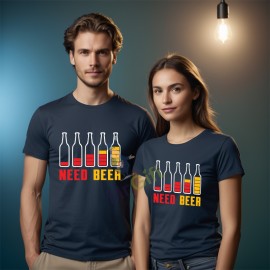 Sör "Need Beer" póló férfiaknak