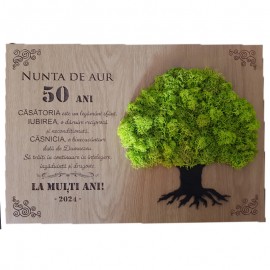 50 years plaquet design