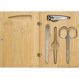 Manicure Kit Bamboo box