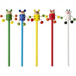 Animal-Themed Wooden Pencils