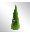 Cutie de cadou verde conica 34.5x14.5cm