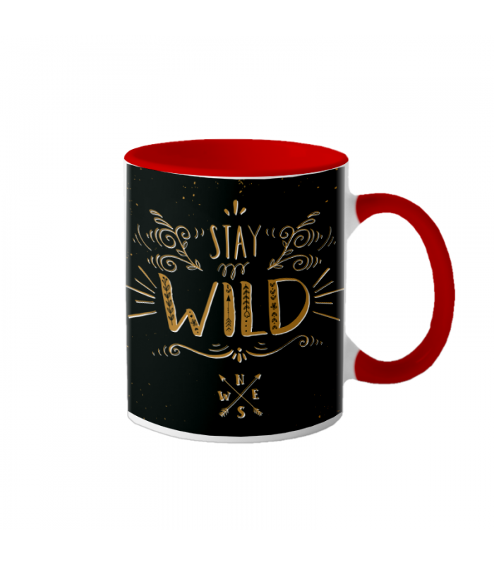 Cana interior rosu "Stay wild"