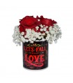 Cana " Let's fall in love" cu trandafir