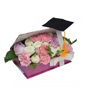 Pink Graduation Arrangement